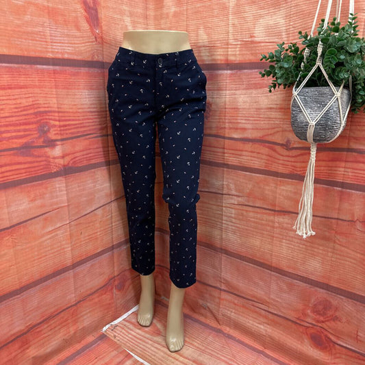 Tommy Hilfiger Navy Anchor Print Pants