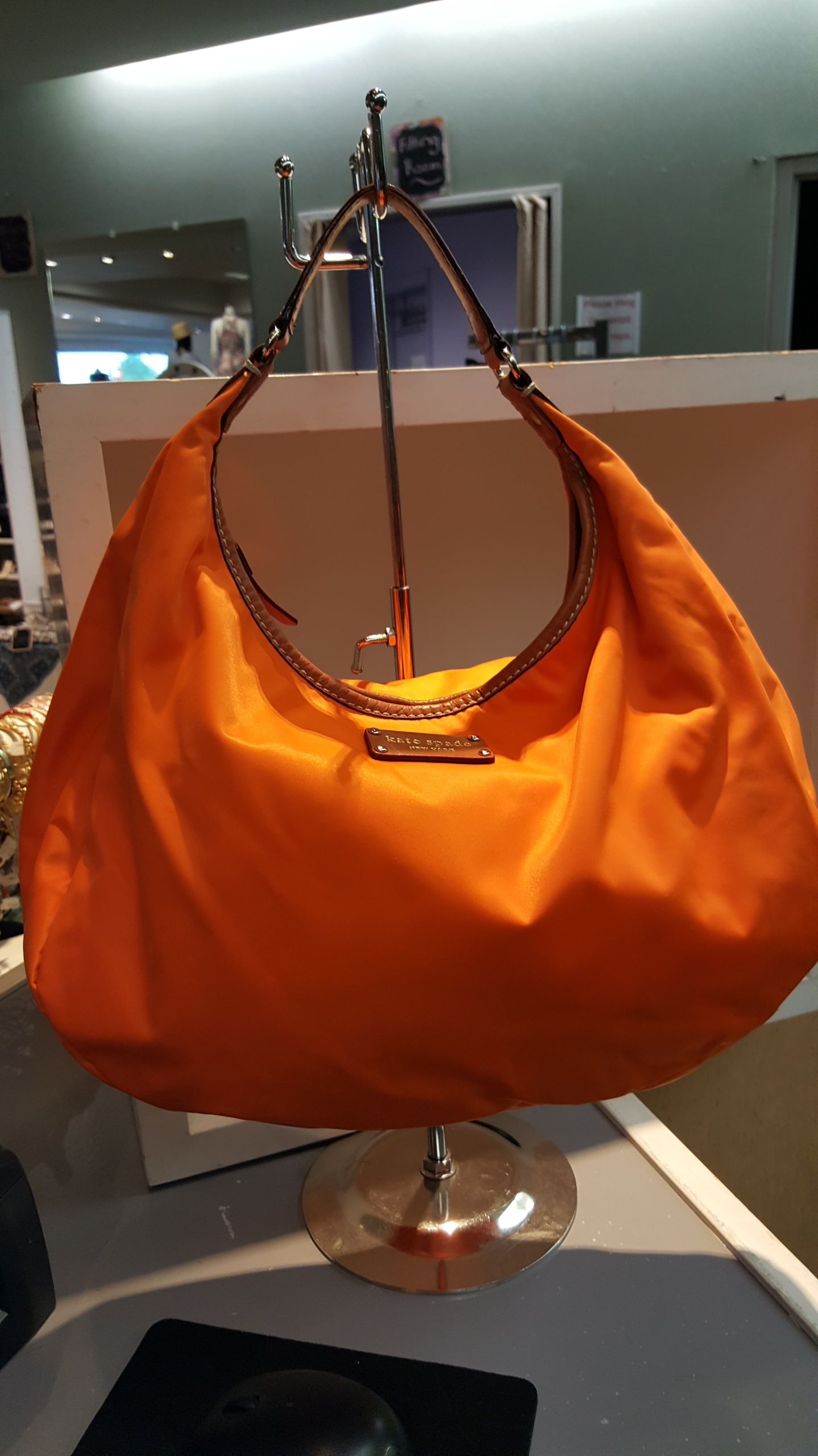 Orange Hobo Bag 